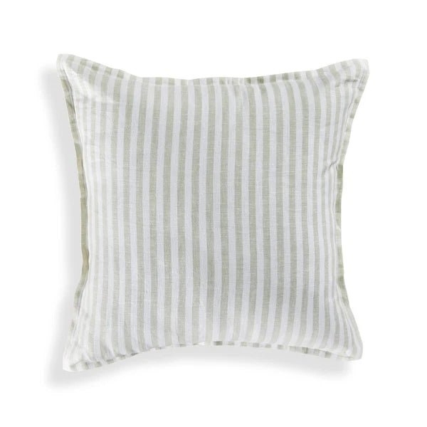 Solino Home Square Linen Pillow Cover for Cushion Couch, Sofa Bed, Santa Barbara