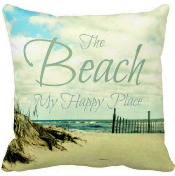 Decor Cushion Seaside Sofa Cover Cover Scenery Beautiful Pillow Pillow Home Case