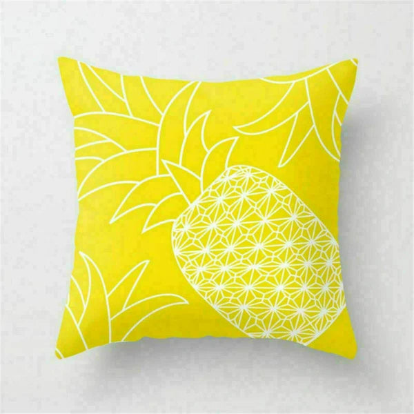 Yellow Pillow Case Sofa Car Cover Cushion Decor Waist Throw Home