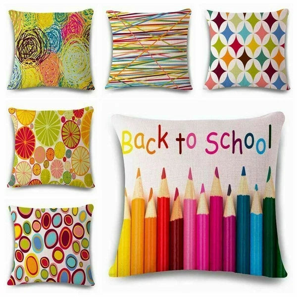 Chromatic Geometry   Pillow Case Cushion Cover Sofa Home Decor 18inch