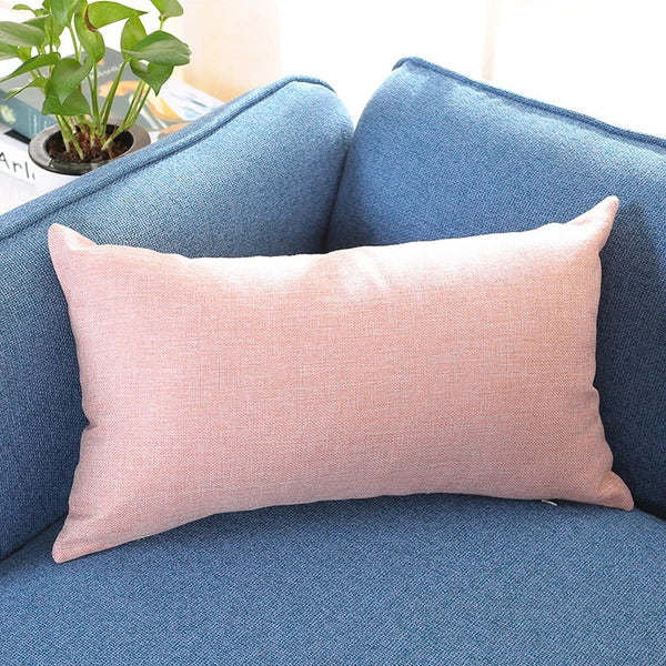 Rectangle Cushion Cover Silk Throw Pillow Case Sofa Car Bed Pillowcase  House