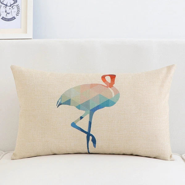 10Pcs DIY Sublimation Blank Linen Pillow Case Home Sofa Car Waist Cushion Cover