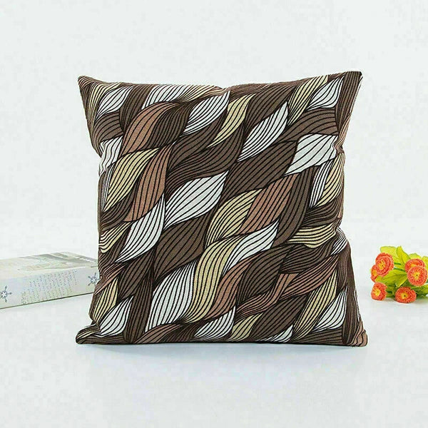 Decor Cushion Waist Cover Sofa Geometric Case Patterns Home Pillow