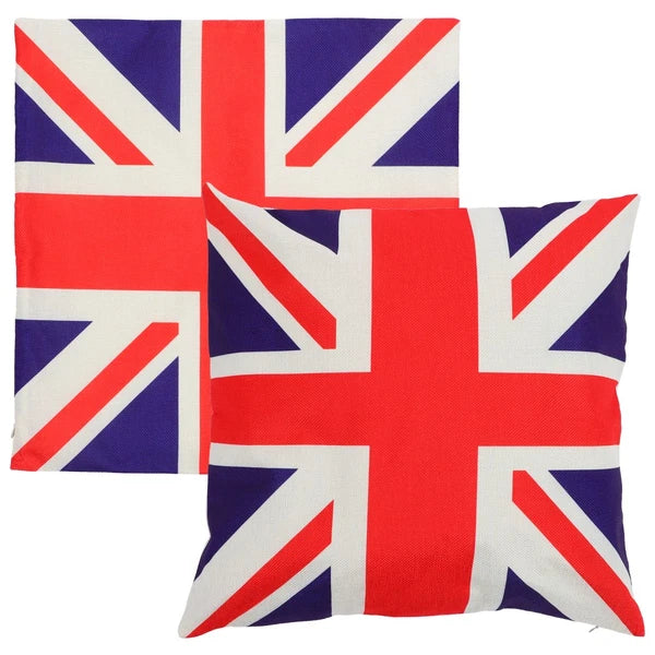 2 Pcs Cushion Cover Office Throw Pillowcase Sofa Couch Bed Pillowcases