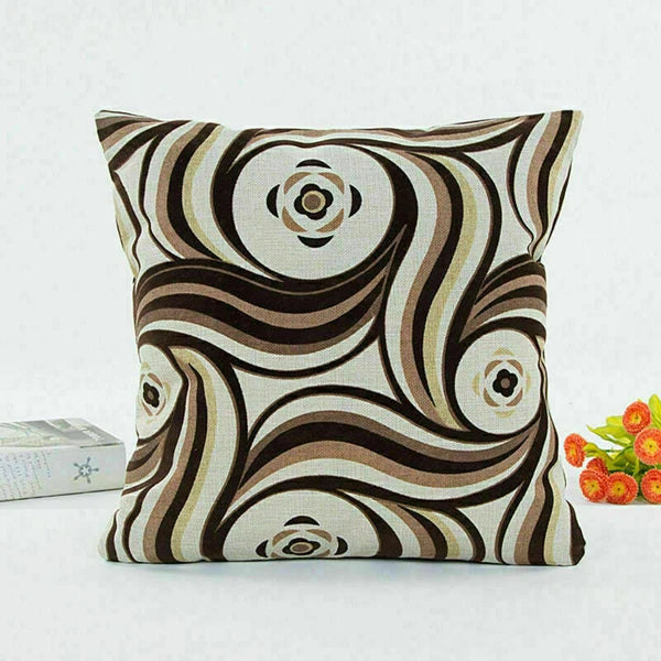 Decor Cushion Waist Cover Sofa Geometric Case Patterns Home Pillow