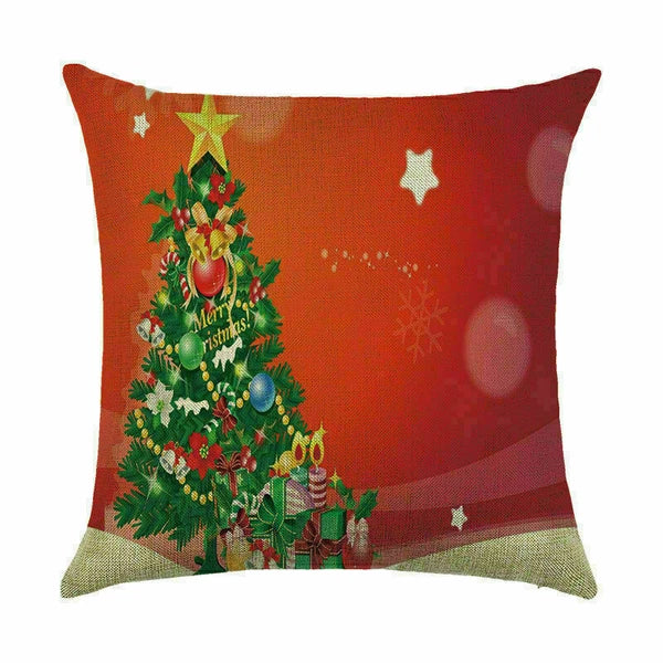 Pillow Christmas Case Sofa Car Throw Home Cover Cushion Decor Santa