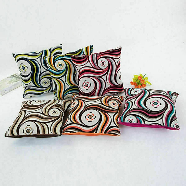 Decor Cushion Waist Cover Sofa Geometric Case Patterns Home Pillow