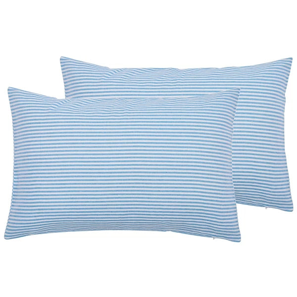 Cotton Throw Pillow Cover Striped Cushion Case Covers Home Sofa Decor 18 x 28"