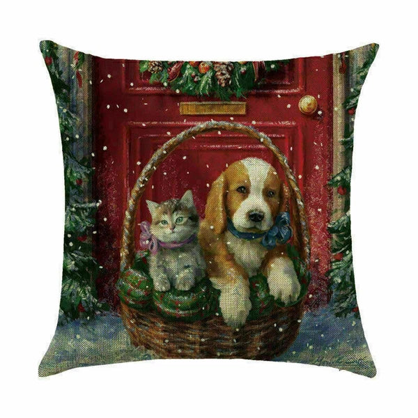 Pillow Christmas Case Sofa Car Throw Home Cover Cushion Decor Santa