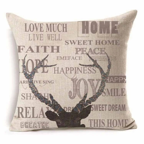 Cotton Linen Throw Pillow Cushion Cover Car Home Bed Sofa Decorative Pillowcase