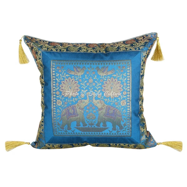 Boho Cushion Cover Brocade Jacquard Bohemian Throw Decor Pillow Cover Case
