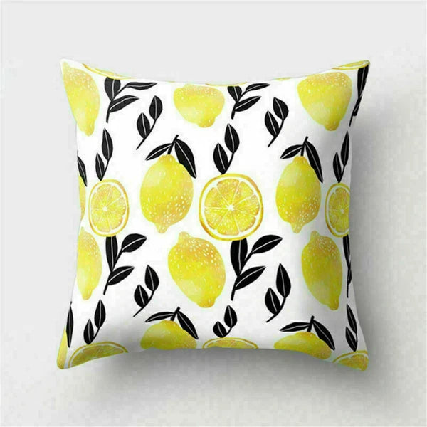 Yellow Pillow Case Sofa Car Cover Cushion Decor Waist Throw Home