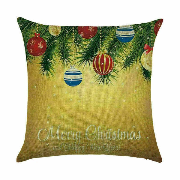 Pillow Christmas Case Sofa Car Throw Home Cover Cushion Decor Santa