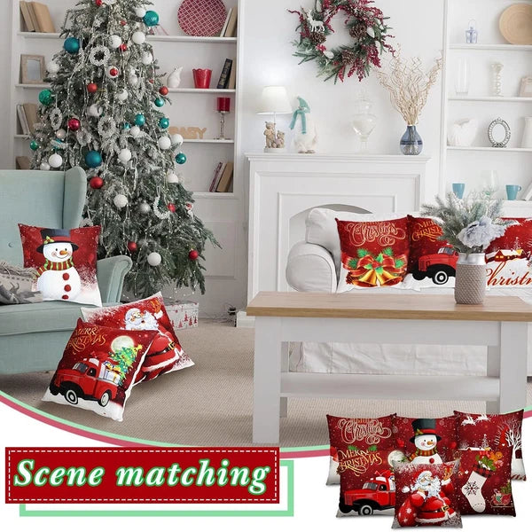 18"x18" Christmas Pillow Covers Cushion Covers Decoration Holiday Decor for Sofa