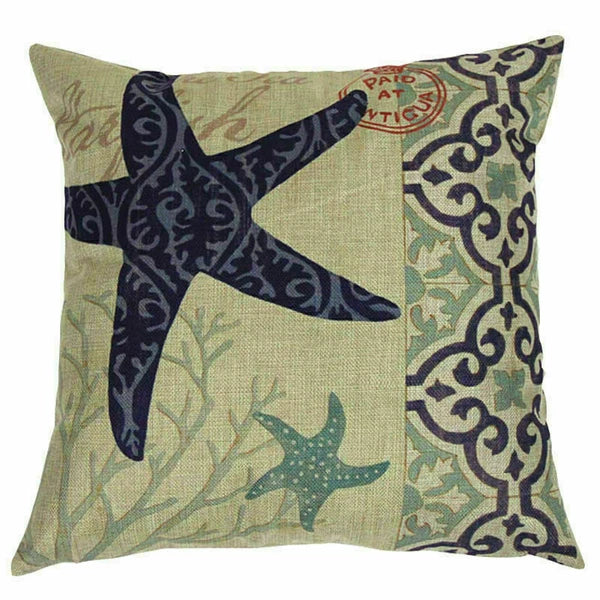 Covers Cushion pillowcases Sofa Animal Ocean Cotton Sea Beach pillow Style
