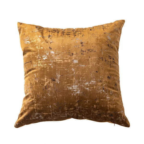 2X Soft Velvet Cushion Covers Square Bronzing Pillow Cases Sofa Car Bed Decor