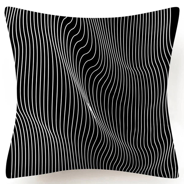 ⭐⭐18x18" Black White Throw PILLOW COVER 2-Sided Decorative Sofa Bed Cushion Case