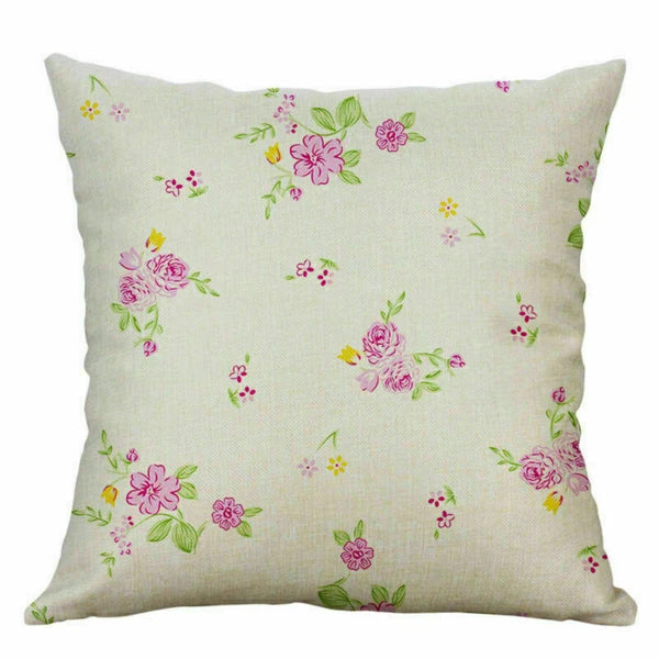 Decor case sofa pillow cover Floral cushion waist Home 18'' Retro
