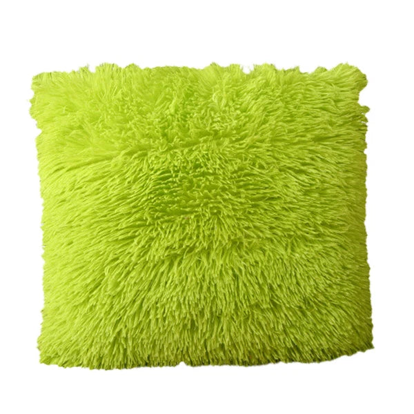 Soft Velvet Solid Cushion Cover Home Office Bed Sofa Car Throw Pillow Case 17’’