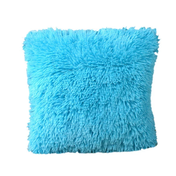 Soft Velvet Solid Cushion Cover Home Office Bed Sofa Car Throw Pillow Case 17’’