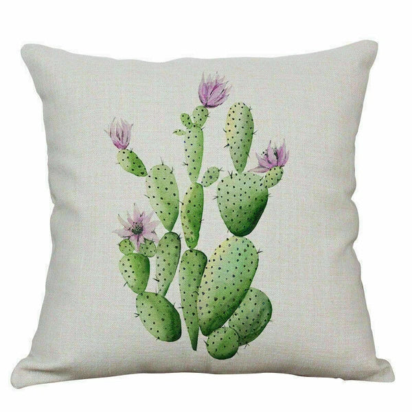 Home Pillow Decoration Sofa Case Waist Cushion Pattern Cover Leaf