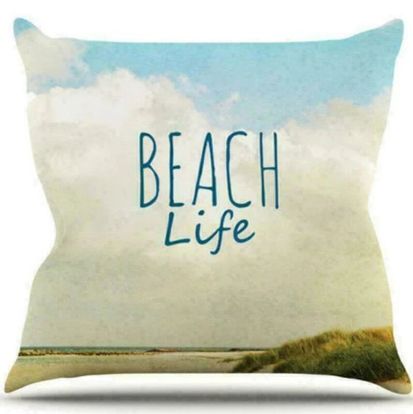 Decor Cushion Seaside Sofa Cover Cover Scenery Beautiful Pillow Pillow Home Case