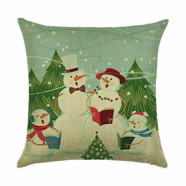 Pillow Christmas Case Sofa Car Throw Home Cover Cushion Decor Santa