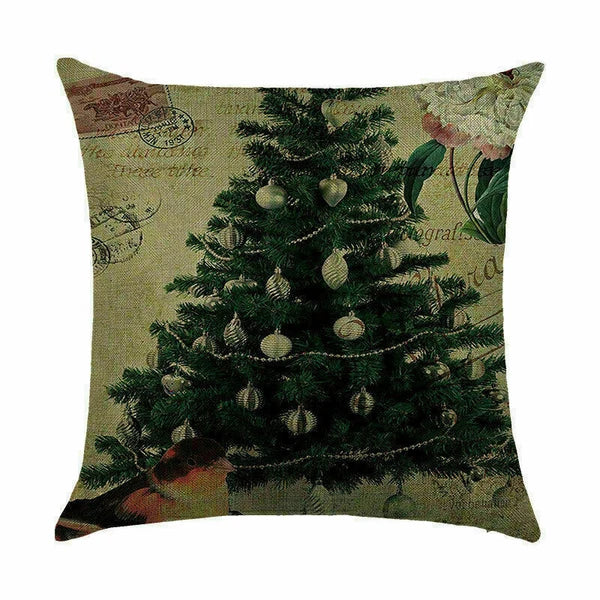 Pillow Christmas Case Sofa Car Throw Home Cover Cushion Decor Santa