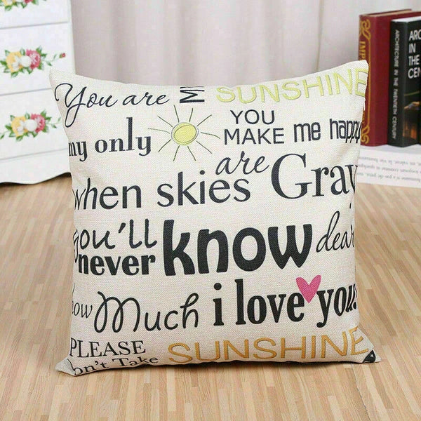 Cushion Pillow Throw Square Waist Home Case Sofa Cover Decorative