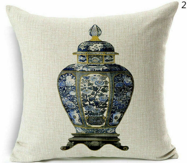 Decor Cushion Throw Cover Case Sofa Dog Cartoon Home Peacock