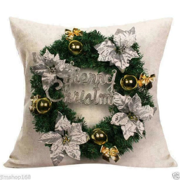 Cover Home NEW Decor Waist Pillow Case Cushion Sofa Christmas