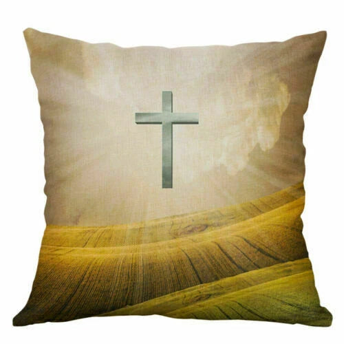 New Sofa Decor Throw Home Car Cover Cross 18" Case Pillow Cushion