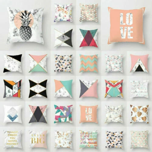18inch Geometric Polyester Throw Pillow Cases Sofa Home Cover Cushion Decoration