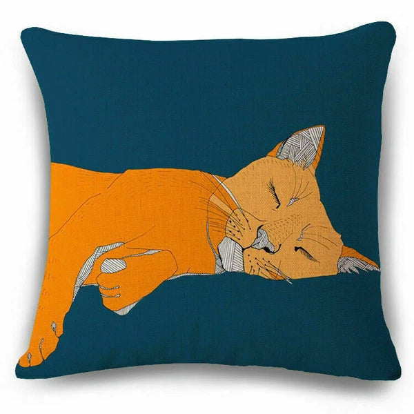 18inch Animal Pattern Pillow Case Sofa Waist Cushion Cover Home Decor