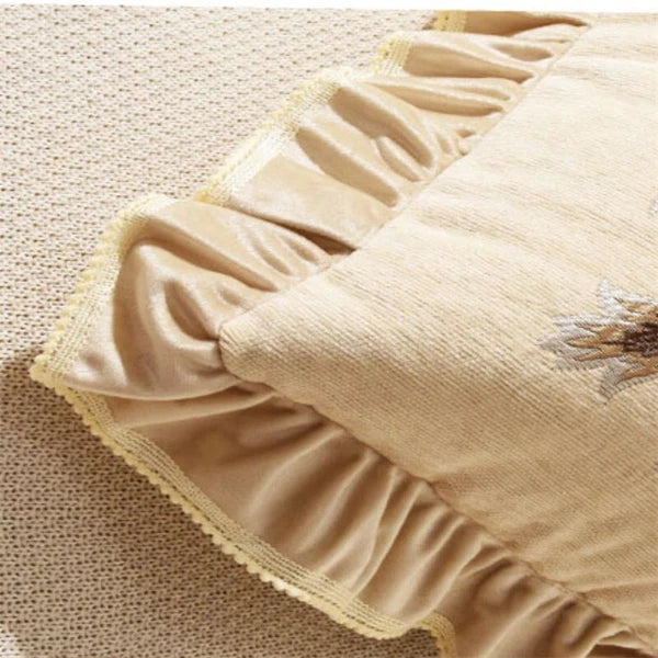 22x22in Jacquard Chenille Farbic Throw Pillow Covers Sofa Bed Cushion Cover Case