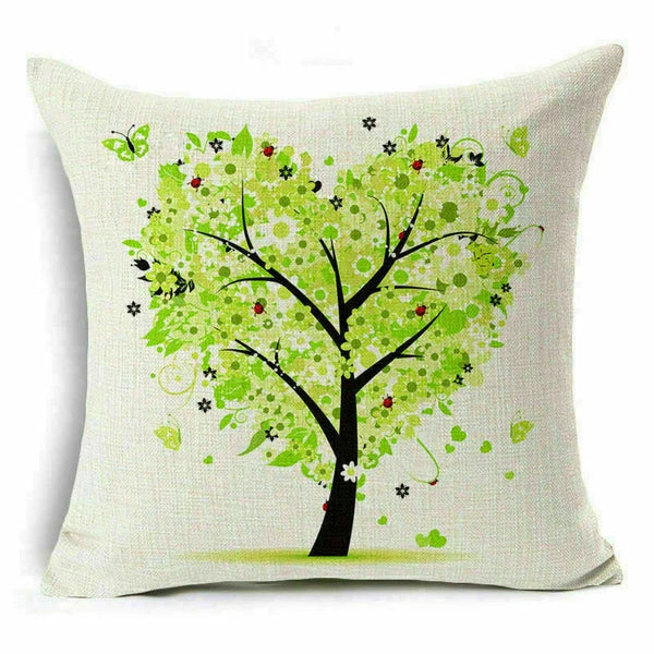 Throw Pillow Fashion Flower Tree  Case Sofa Home Cover Cushion Decor
