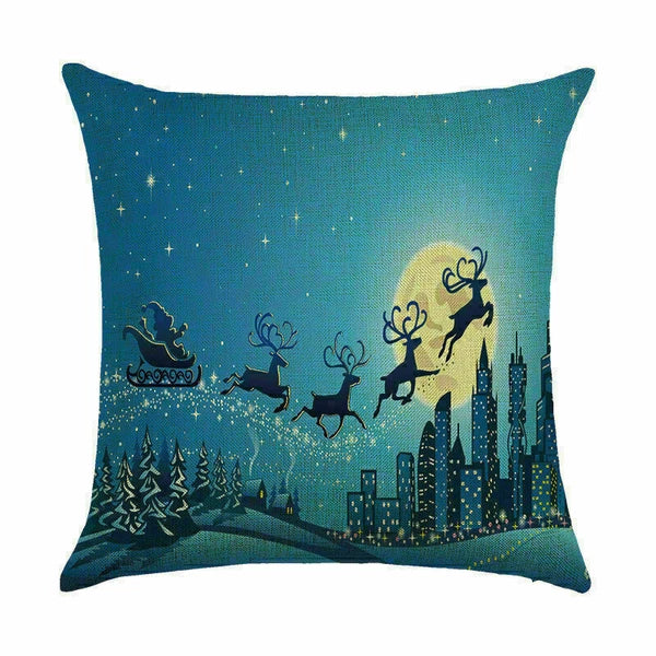 Pillow Christmas Case Sofa Car Throw Home Cover Cushion Decor Santa