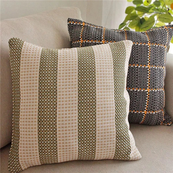 18"x18" Cotton Fabric Throw Pillow Covers Sofa Bed Cushion Cover Case Decorative
