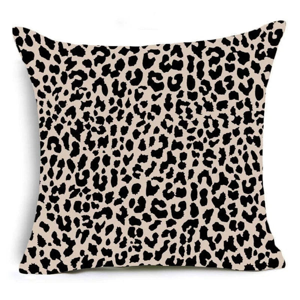 Zebra Pillow Square Fashion Cases Print Leopard Covers Animal Sofa Cushion Bed