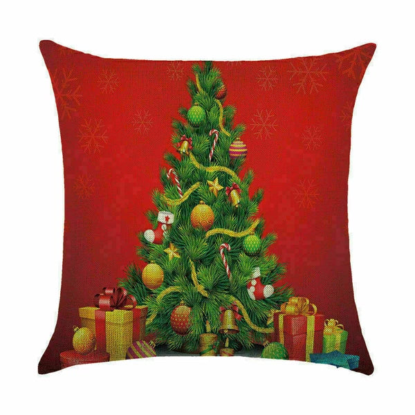 Pillow Christmas Case Sofa Car Throw Home Cover Cushion Decor Santa