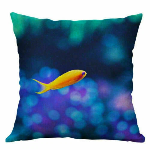 Cushion 18"Retro Pillow Decor Animal Home Cover Sea Case Sofa Throw