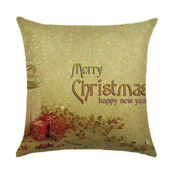 Pillow Christmas Case Sofa Car Throw Home Cover Cushion Decor Santa