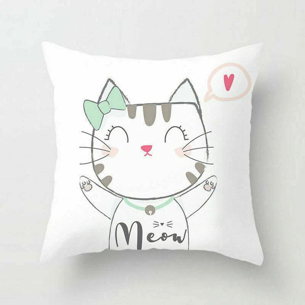 Animal Print Pillow Case Cover Polyester Sofa Waist Home Cover Cushion Decor 18"