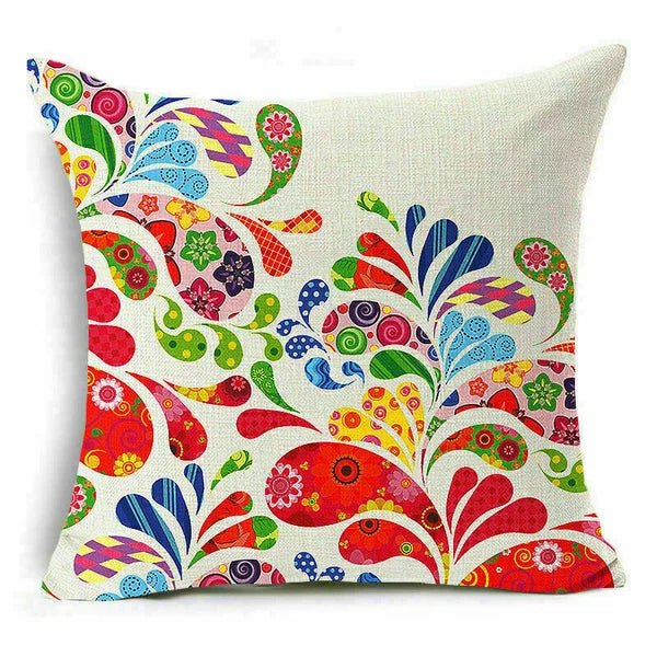 Throw Pillow Fashion Flower Tree  Case Sofa Home Cover Cushion Decor
