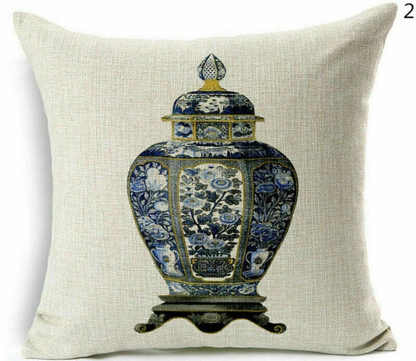 Decor Cushion Throw Cover Case Sofa Dog Cartoon Home Peacock