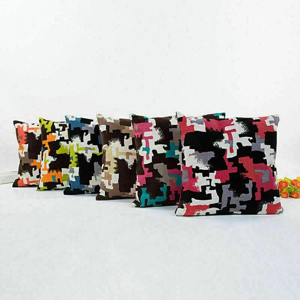 Decor Cushion Waist Cover Sofa Geometric Case Patterns Home Pillow